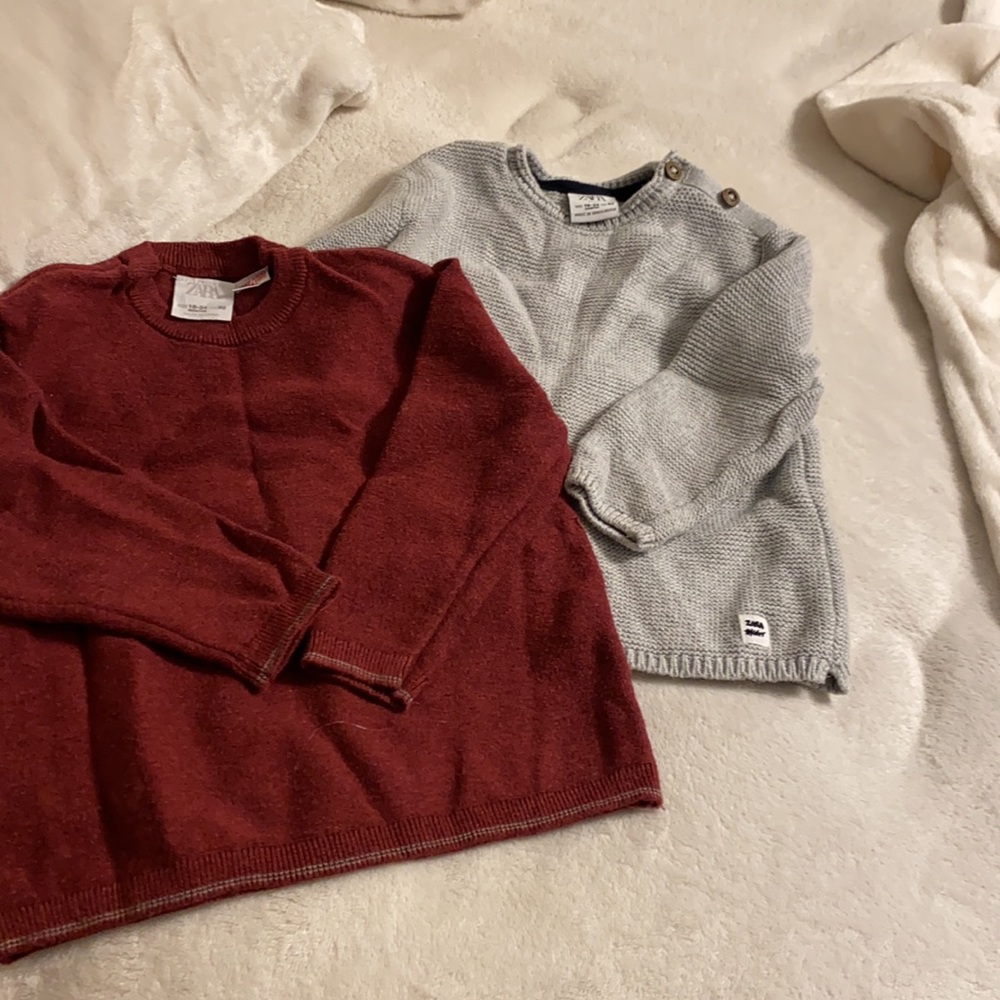 Two Zara boy sweaters